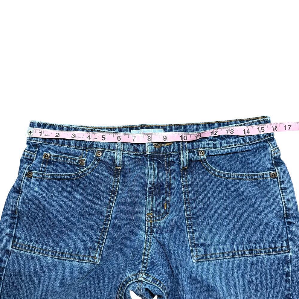 Vintage Y2K Xhiliration Patch Pocket Flare Mid rise Jeans Size 9 - Picture 5 of 8